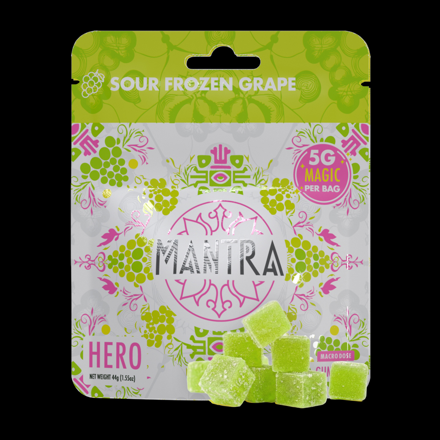 Sour Frozen Grapes Hero Psilocybin Gummies | Magic Mushrooms- Mantra Dose Sour Frozen Grapes Hero Psilocybin Gummies | Magic Mushrooms- Mantra Dose